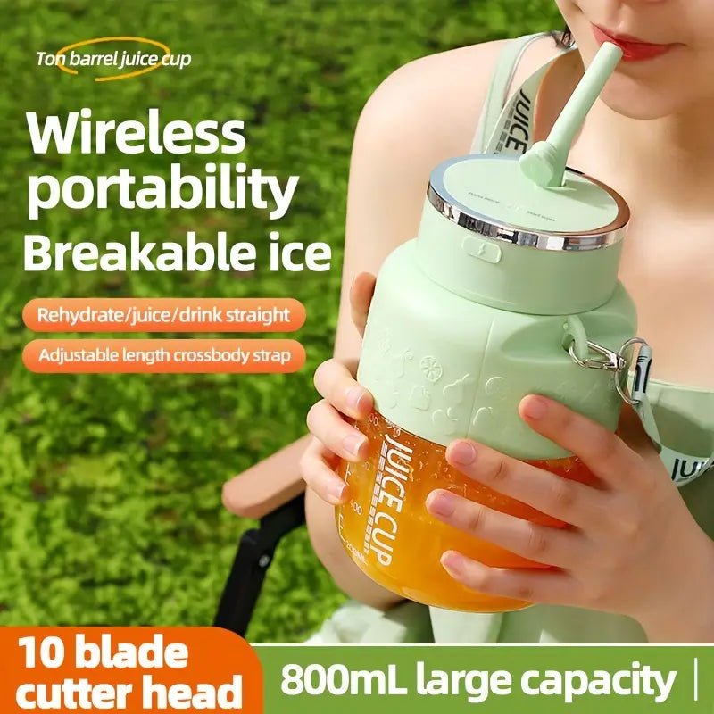 Portable Blender with 10 Blades & Powerful Motor