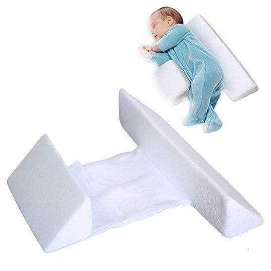 Baby Anti-Roll Side Sleep Pillow — Flat-Head Support