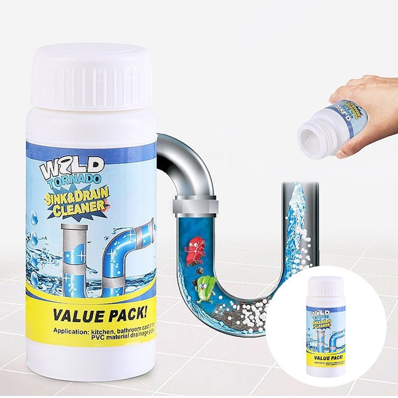 Drain Cleaner Powder — Unclog Pipes and Stop Odors