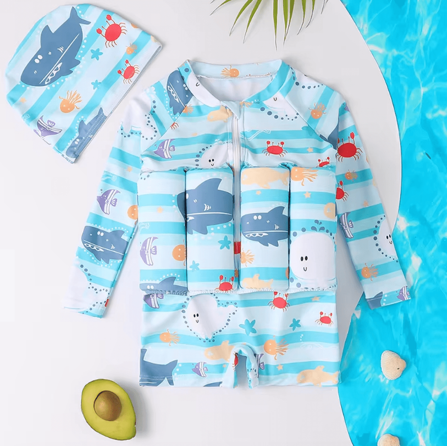 3-in-1 Kids Life Jacket — UV SPF 50 Swim Vest