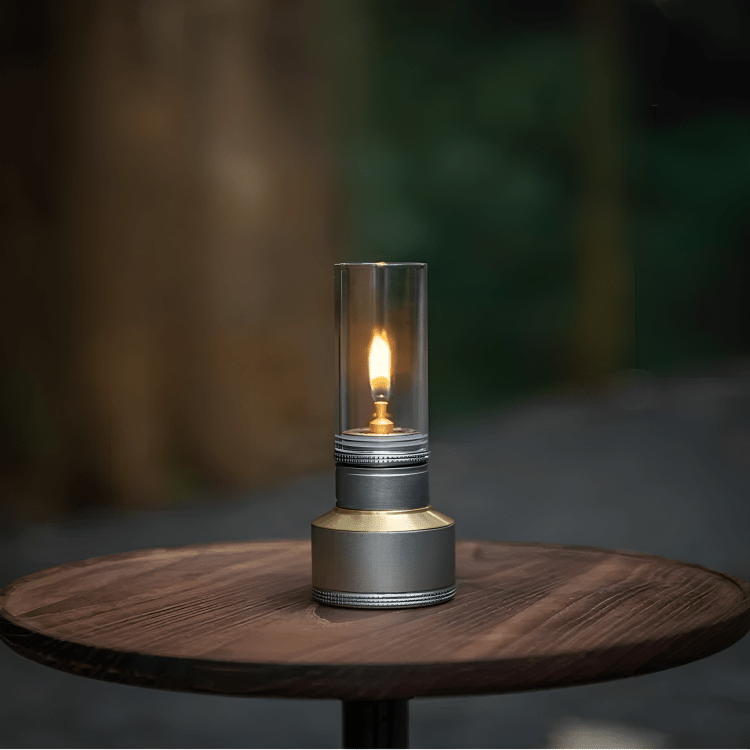 Portable Butane Camping Lamp — Warm Outdoor Light