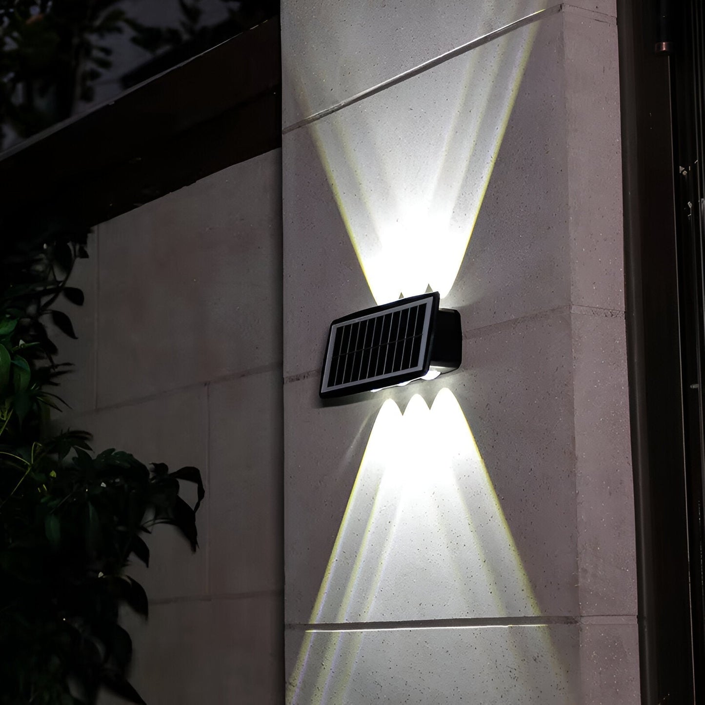 Solar LED Wall Light — Up & Down Glow Effect