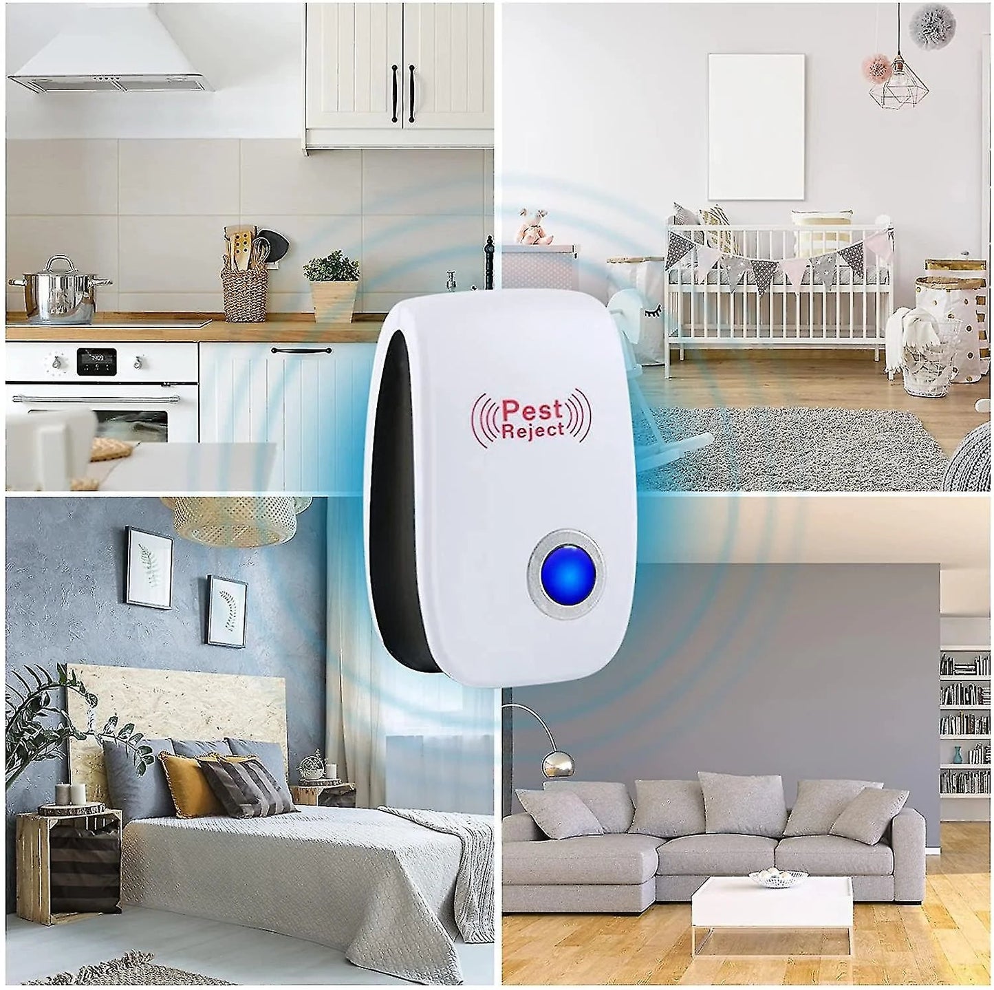 Ultrasonic Pest Repeller — Covers Up to 40 m²
