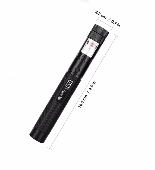 Rechargeable Laser Pointer — Adjustable Focus Beam