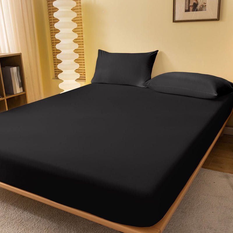 Satin Fitted Sheet — Cooling Single Bed Sheet