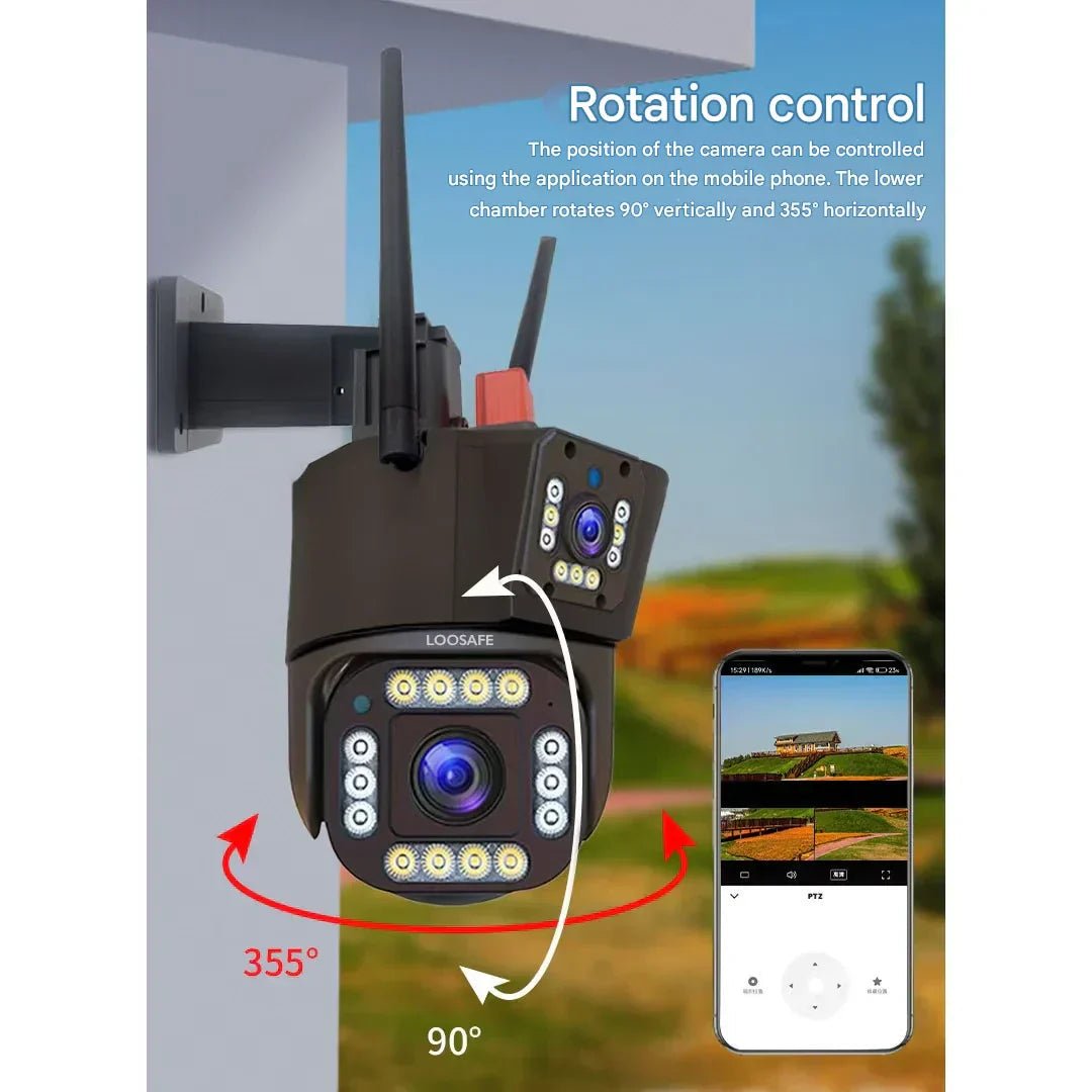 Solar 4K WiFi Security Camera — 10x Zoom Surveillance