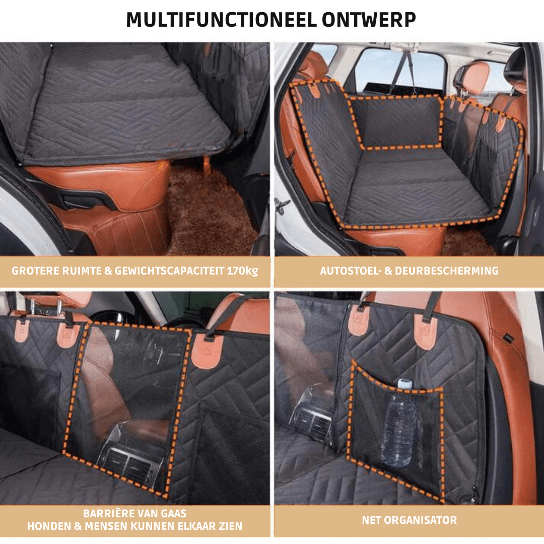 Waterproof Dog Car Carrier — Memory Foam Safety