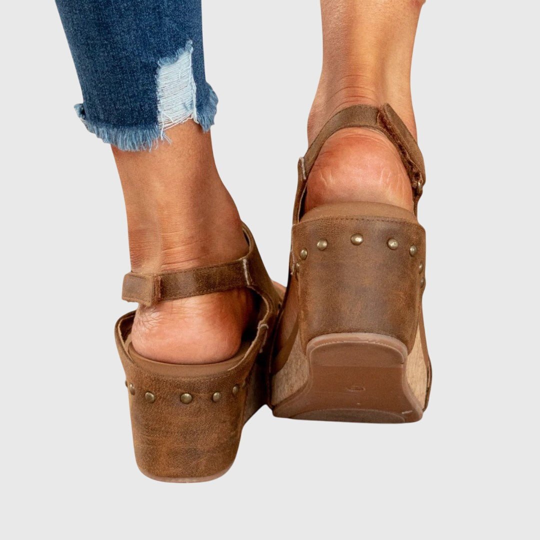 Orthopedic Wedge Sandals — Adjustable Strap Comfort