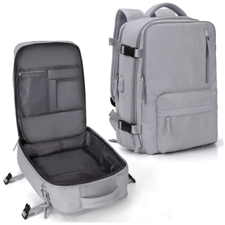 35L Women's Travel Backpack — Waterproof with USB Port