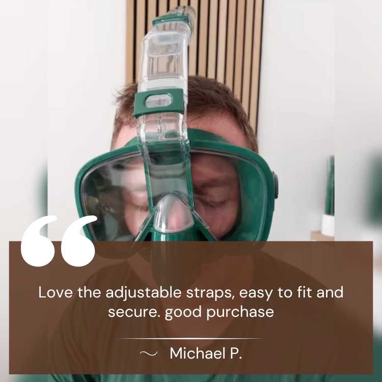 Foldable Snorkel Mask — 180 Panoramic Anti-Fog View