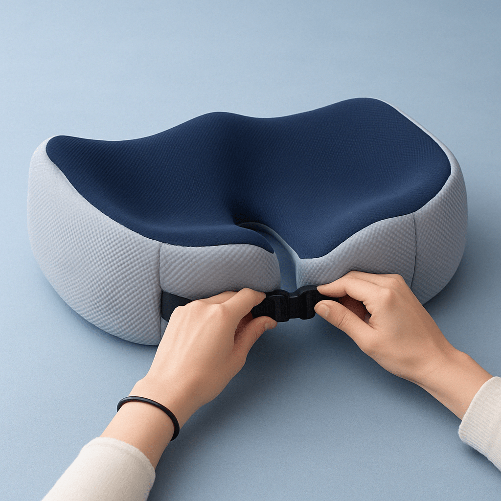 Memory Foam Seat Cushion — Adjustable Ergonomic