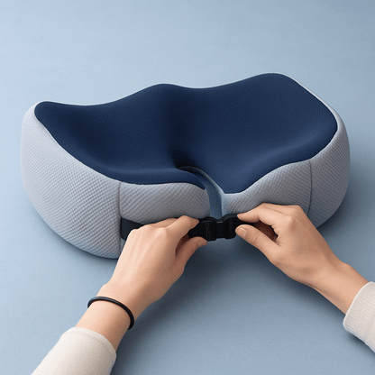 Memory Foam Seat Cushion — Adjustable Ergonomic