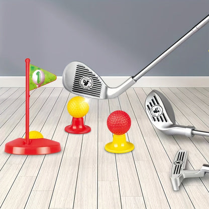 Kids Golf Set — Adjustable Clubs with Holes & Balls