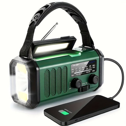 Multifunction Emergency Radio — Solar, Flashlight & USB