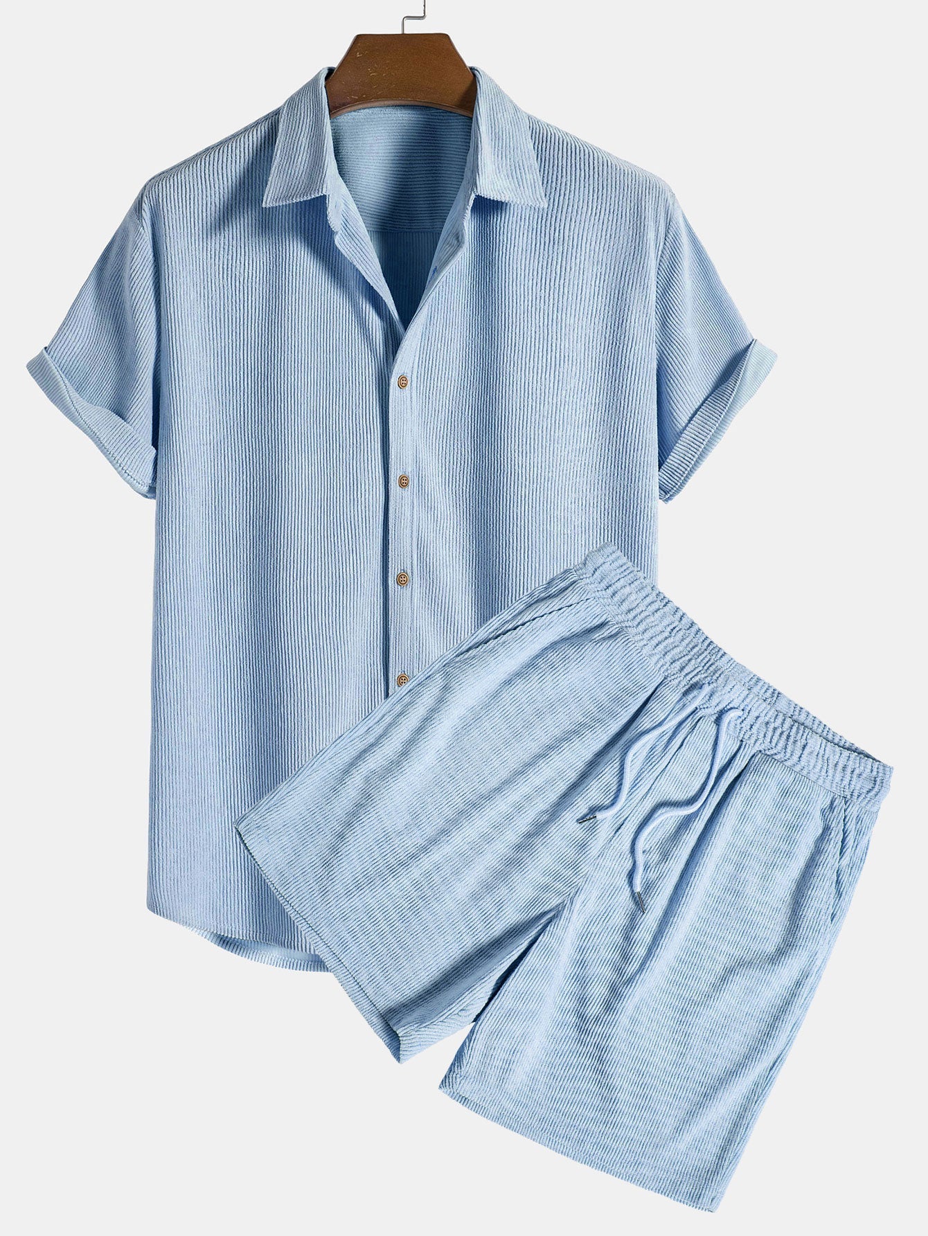 Men's Short-Sleeve Set — Breathable Summer Two-Piece