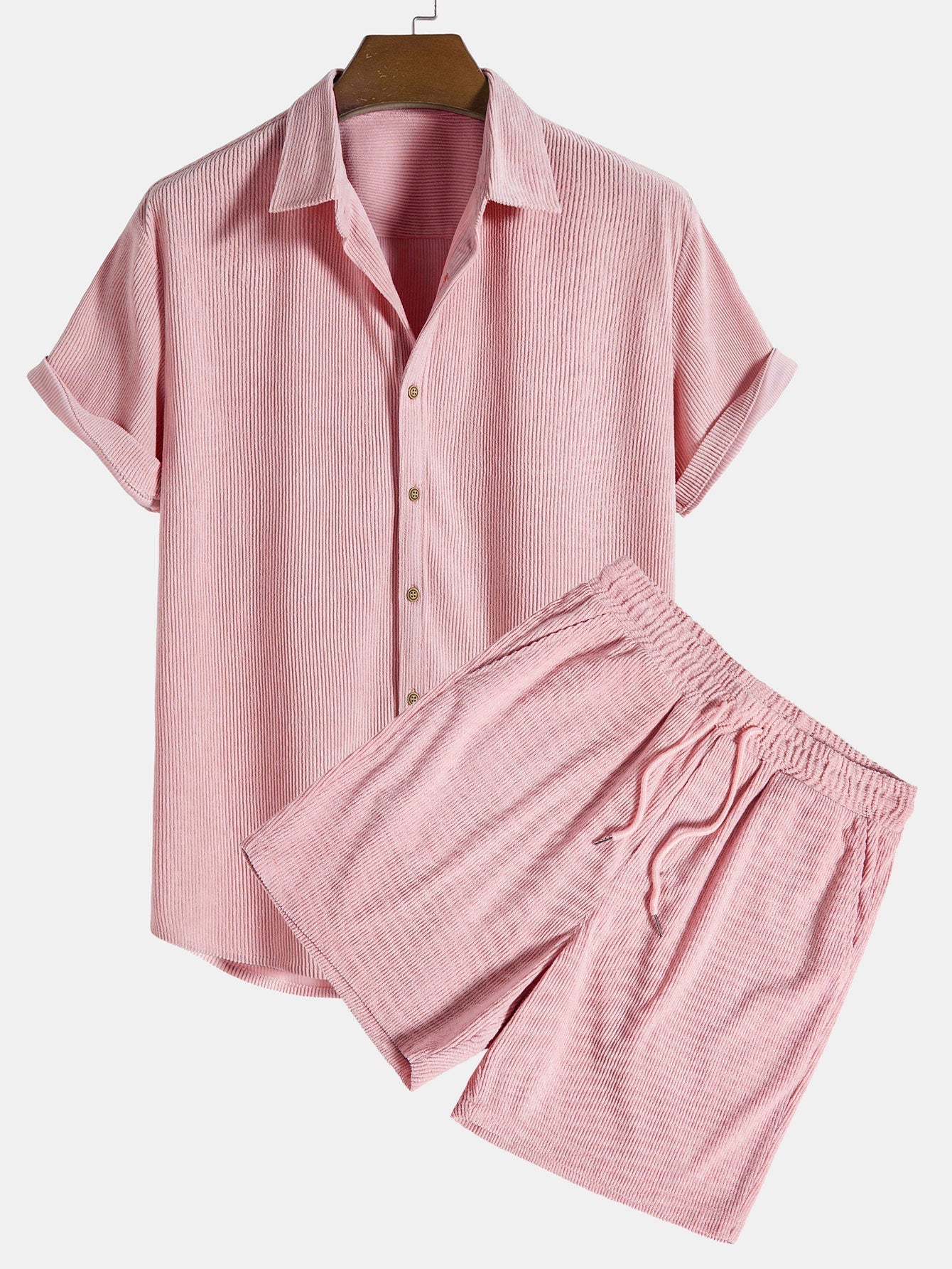 Men's Short-Sleeve Set — Breathable Summer Two-Piece