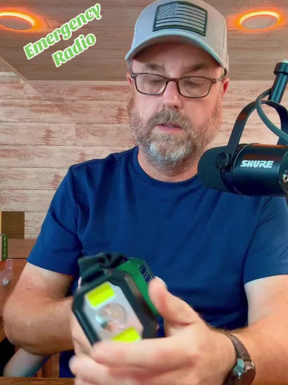 Multifunction Emergency Radio — Solar, Flashlight & USB