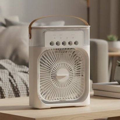 Mini Portable Air Cooler — Rechargeable with Water Tank