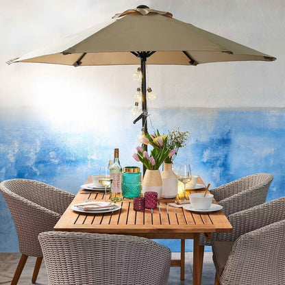 Tilting Garden Parasol — 180 cm UV Protection Umbrella