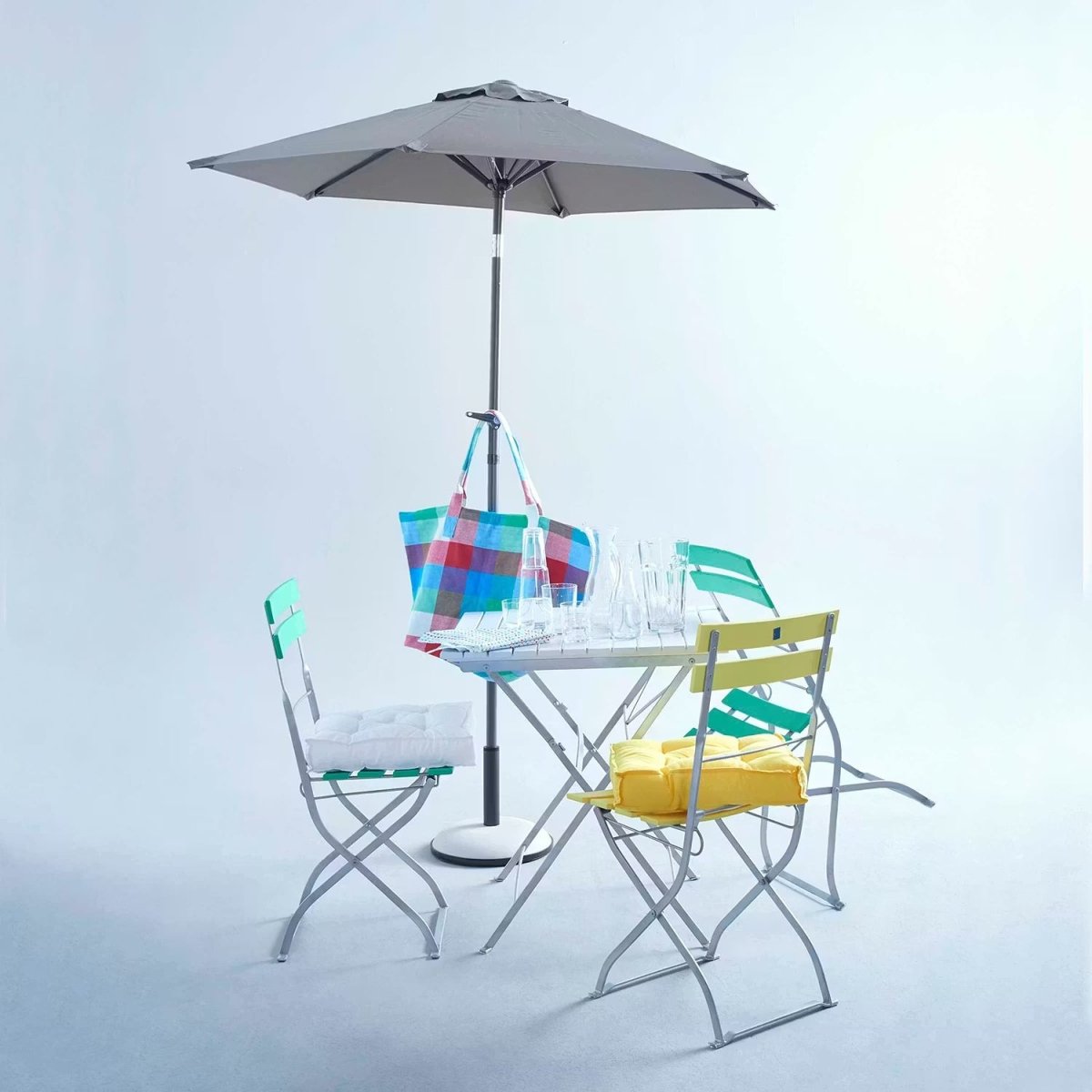 Tilting Garden Parasol — 180 cm UV Protection Umbrella