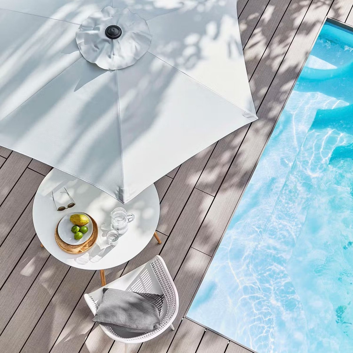 Tilting Garden Parasol — 180 cm UV Protection Umbrella