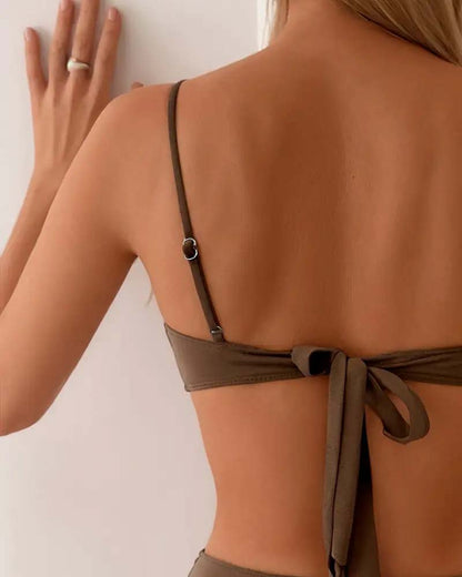 Push-Up Bikini Set with Shaping Fit & Adjustable Ties