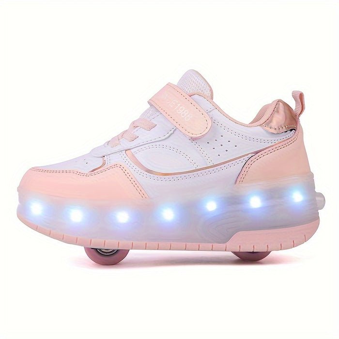 LED Sneakers — Retractable Wheels for Kids