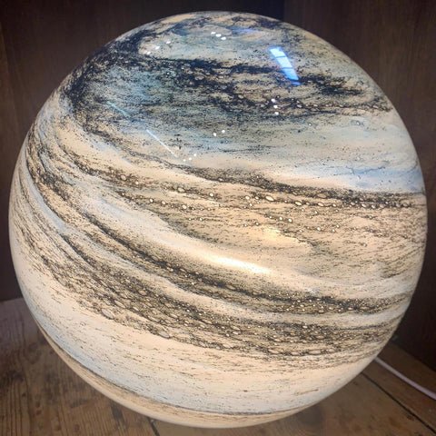 Glass Moon Lamp — 16 Colors with Remote Control
