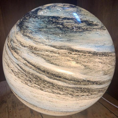Glass Moon Lamp — 16 Colors with Remote Control