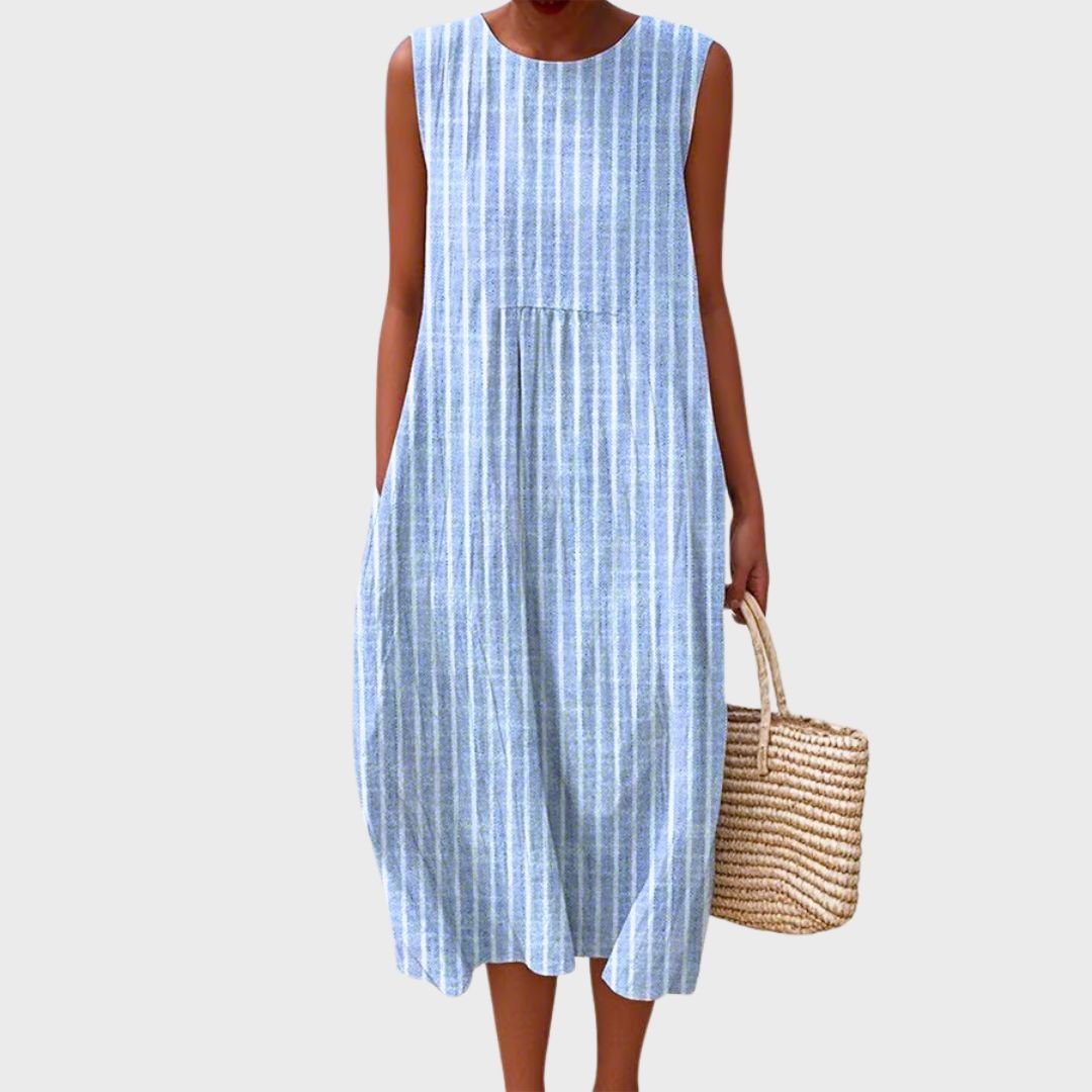 Lightweight Cotton Midi Dress — Breezy Summer Style