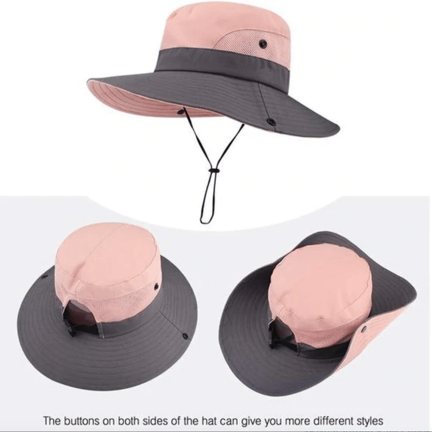 Foldable Wide-Brim Sun Hat With UV Protection