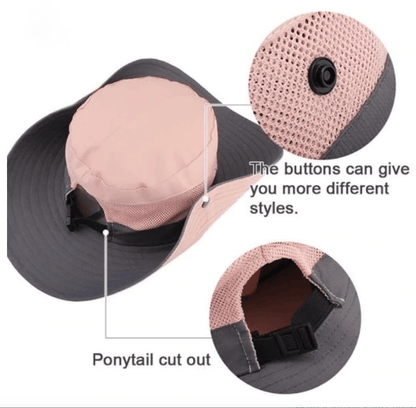 Foldable Wide-Brim Sun Hat With UV Protection