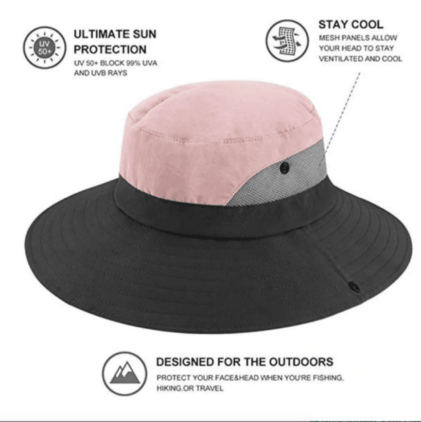 Foldable Wide-Brim Sun Hat With UV Protection