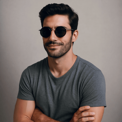 Polarized Metal-Frame Sunglasses — UV400 Glare Control