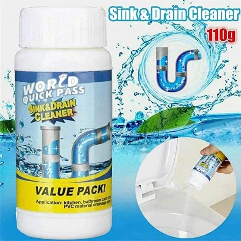 Drain Cleaner Powder — Unclog Pipes and Stop Odors