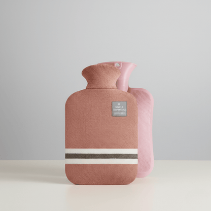 XL 2L Hot Water Bottle with Knit Cover — 8h Lasting Heat
