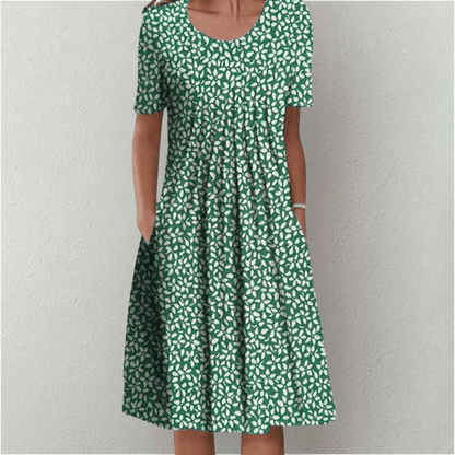 Floral Midi Dress — Casual A-Line Everyday Style