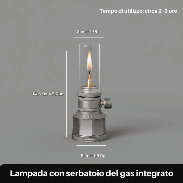 Portable Camping Lantern — Warm Butane Light