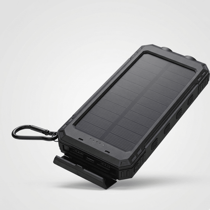 Solar Power Bank 20000mAh with LED Torch & Compass