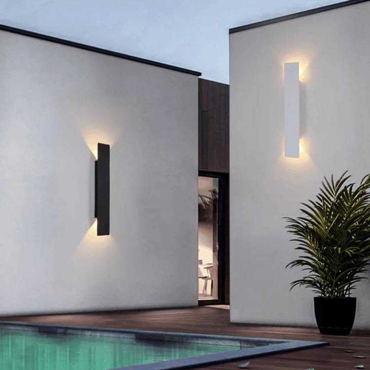 Minimalist LED Wall Light — Waterproof Outdoor Sconce