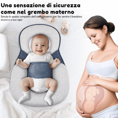 Ergonomic Baby Pillow — Safe Back-Sleep Head Support