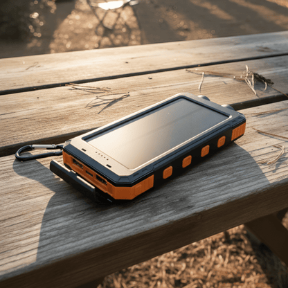 Solar Power Bank 20000mAh with LED Torch & Compass
