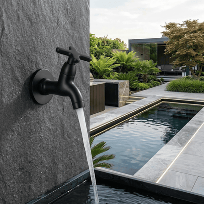 Brass Wall-Mounted Faucet for Kitchen & Bath