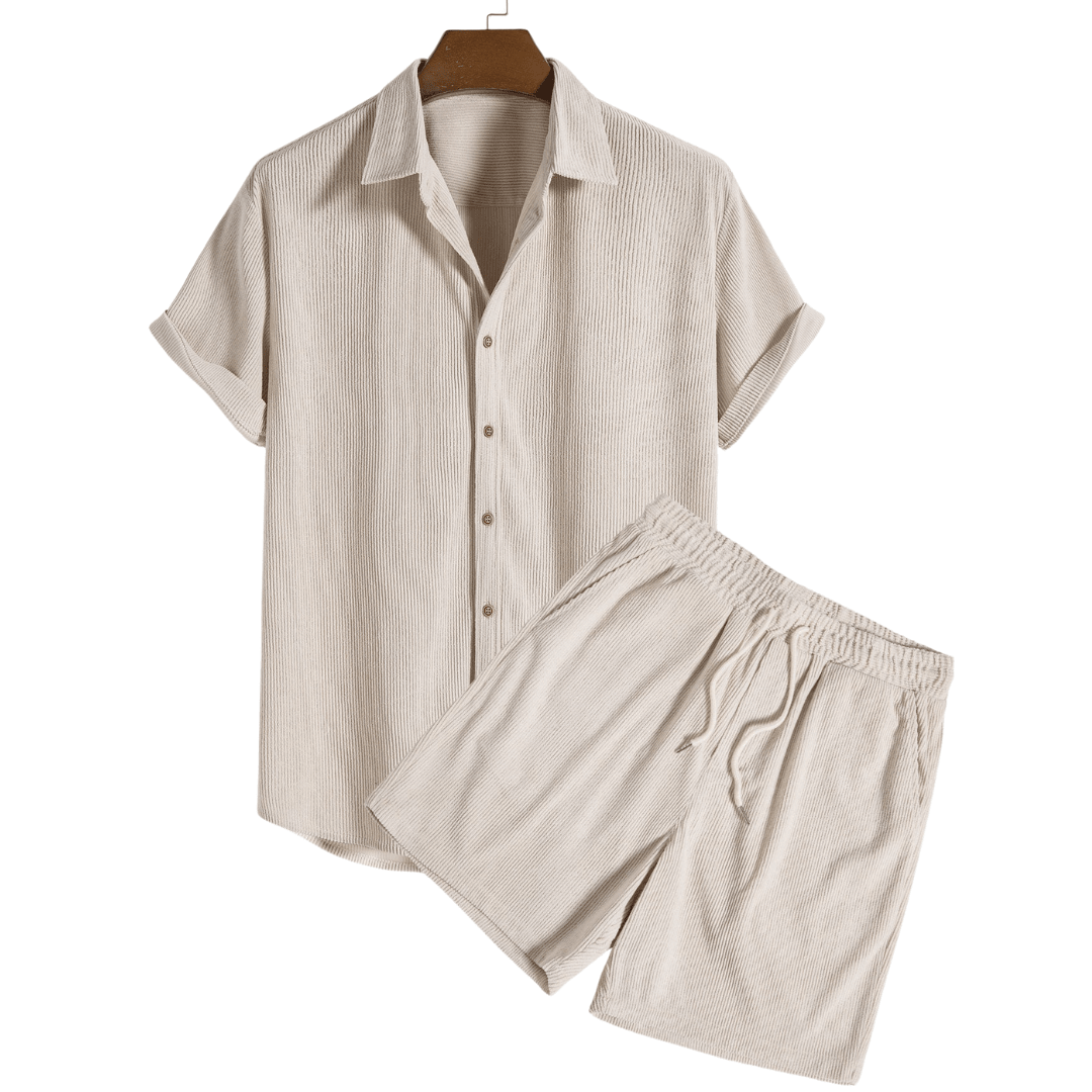 Men's Short-Sleeve Set — Breathable Summer Two-Piece