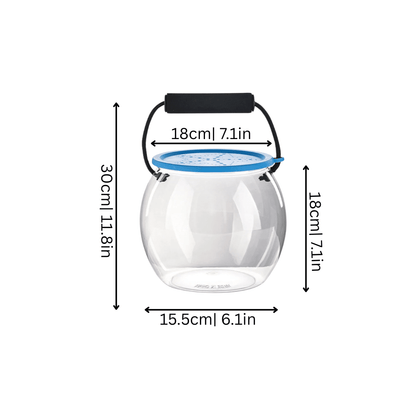 Portable Clear Aquarium — Observe Fish & Plants