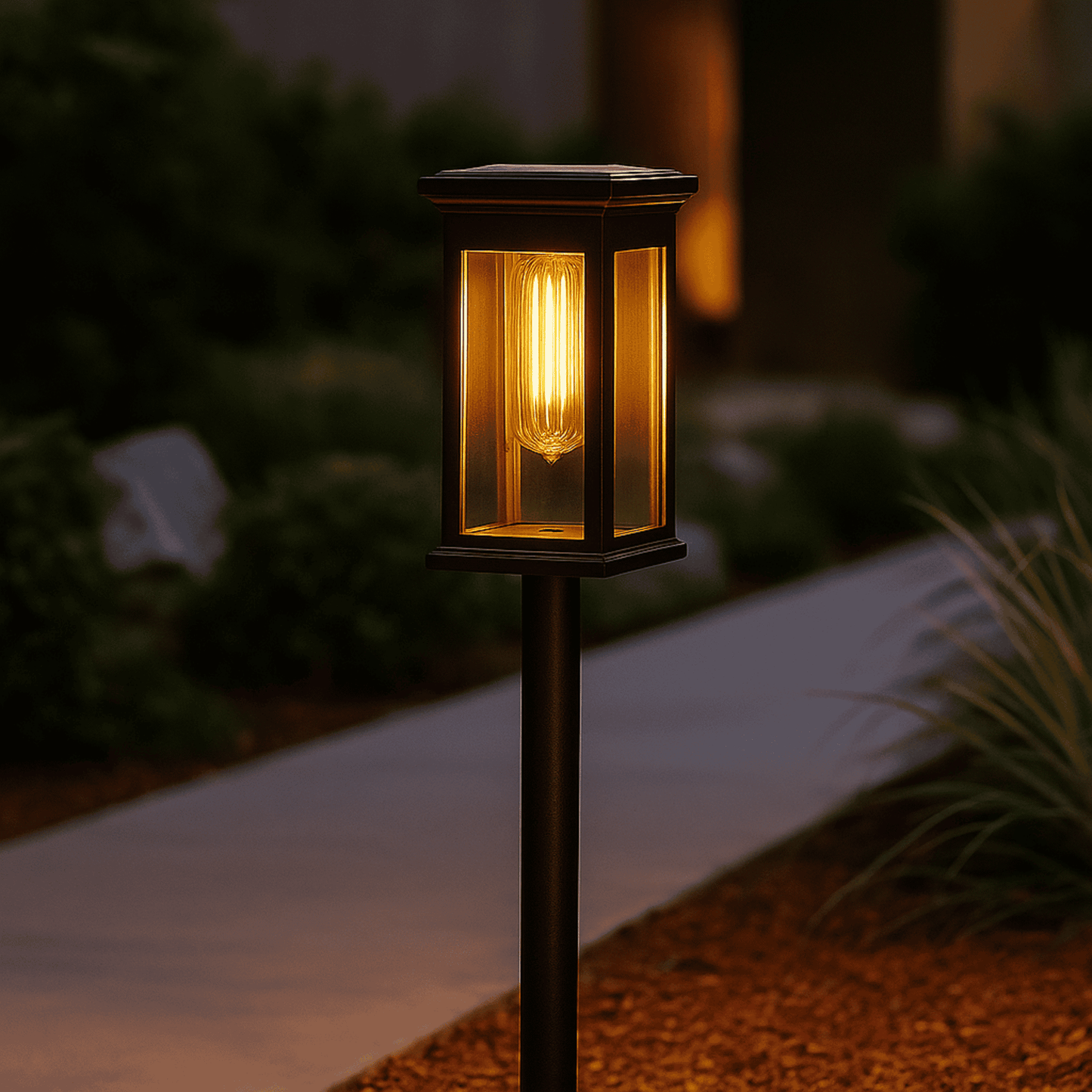 Solar Garden Lights — Warm White LED Outdoor Pathway