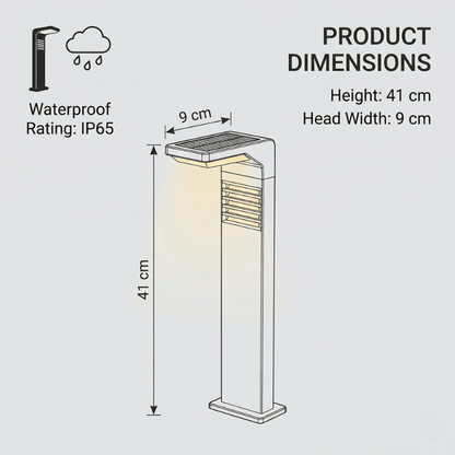 Modern Solar Garden Lamp Post — Adjustable Light