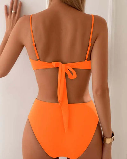 Push-Up Bikini Set with Shaping Fit & Adjustable Ties