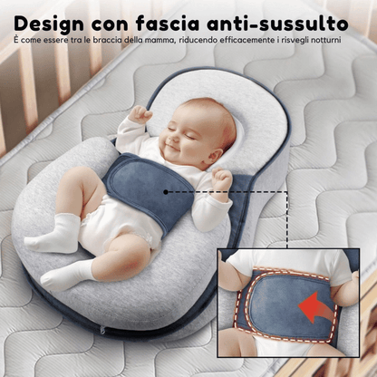 Ergonomic Baby Pillow — Safe Back-Sleep Head Support