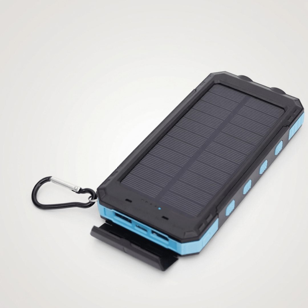 Solar Power Bank 20000mAh with LED Torch & Compass